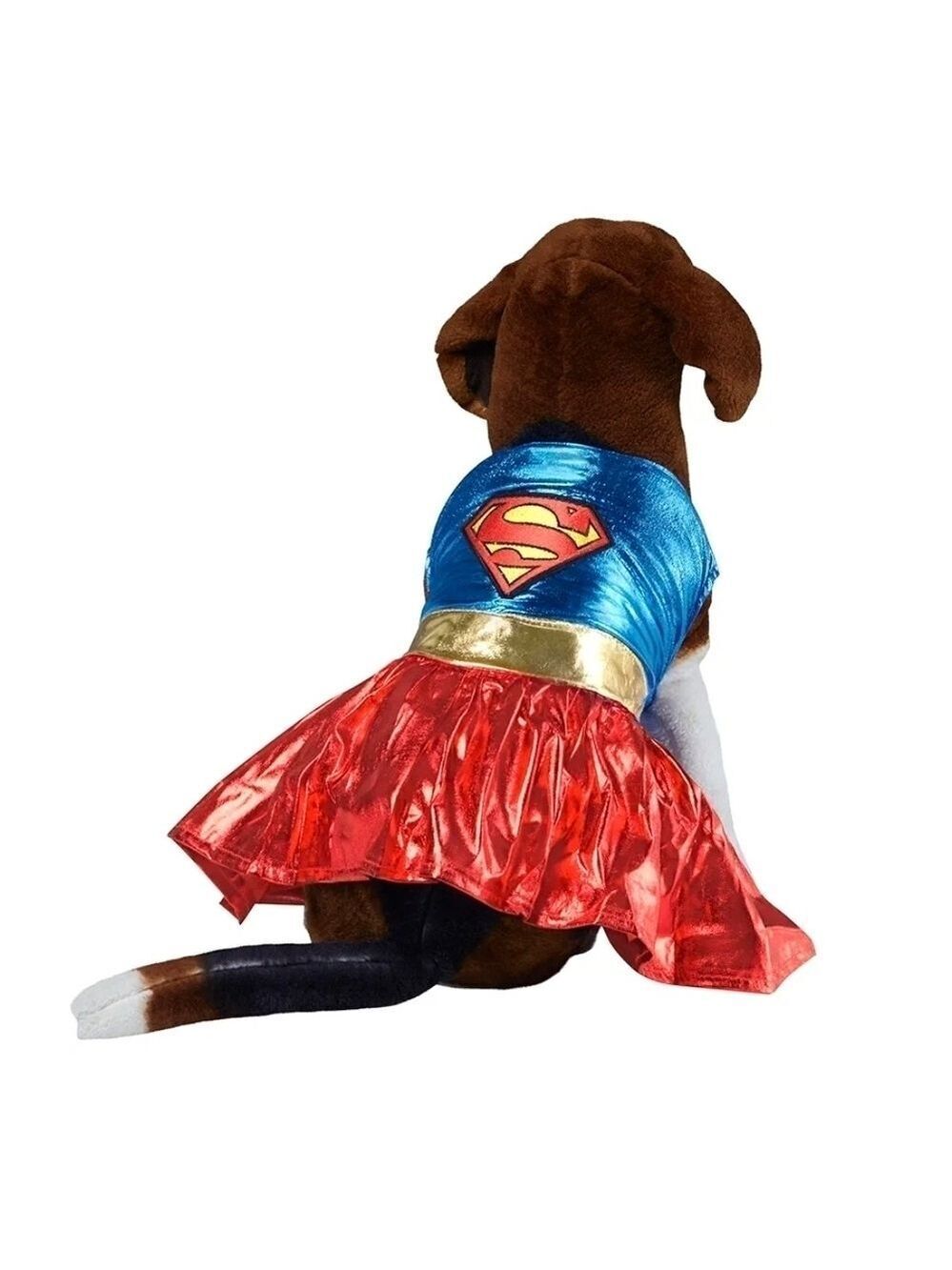 Rubie's Supergirl Dog Costume - Blue, Red, and Gold, Small